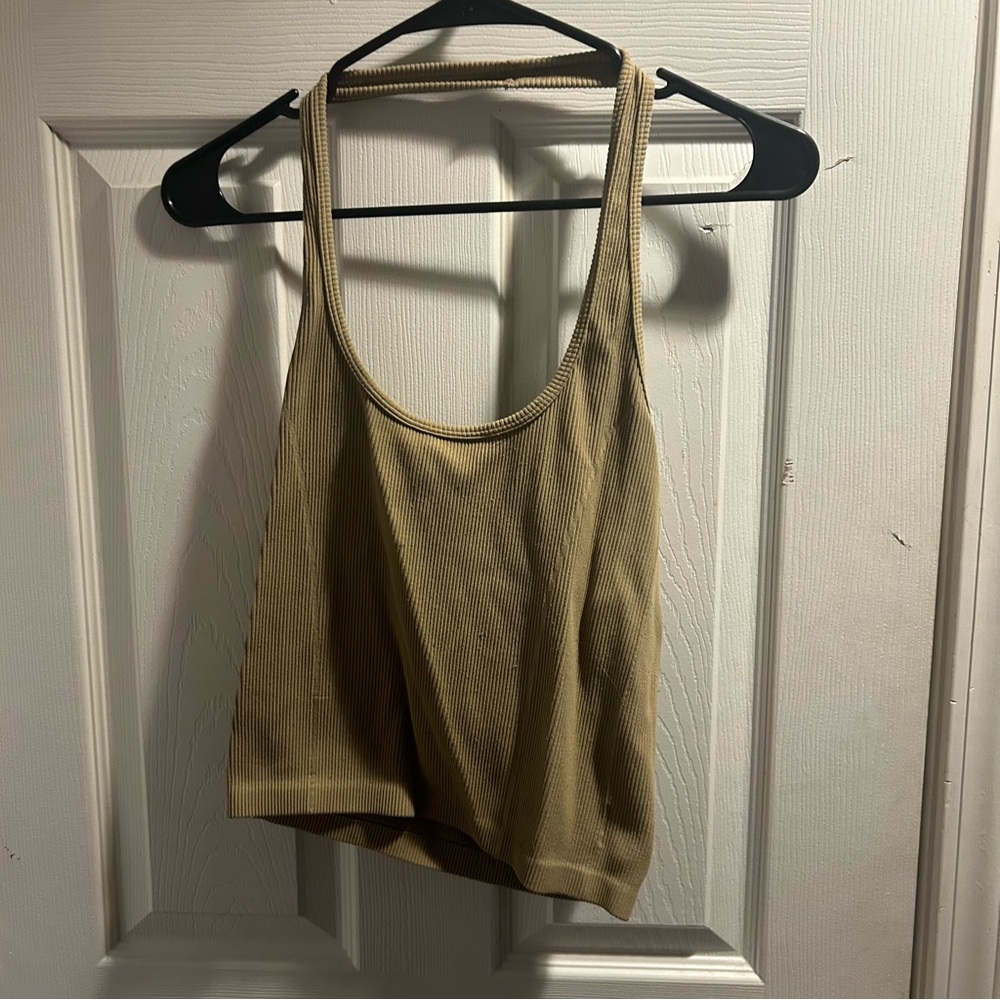Tan Halter Top